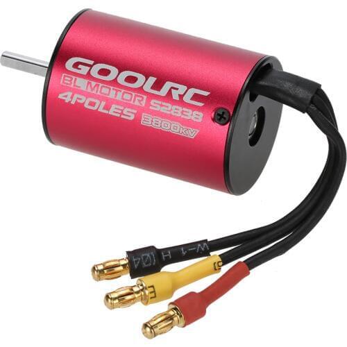 GoolRC S2838 3800KV Sensorless Brushless Motor for 1/18 1/16 RC Car
