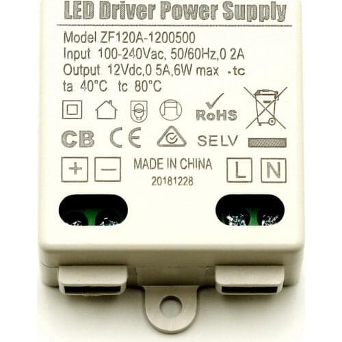 150PCS/LOT Class 2 power supply UL12V0.5A6W compatibility strong stability high LED constant voltage power supply