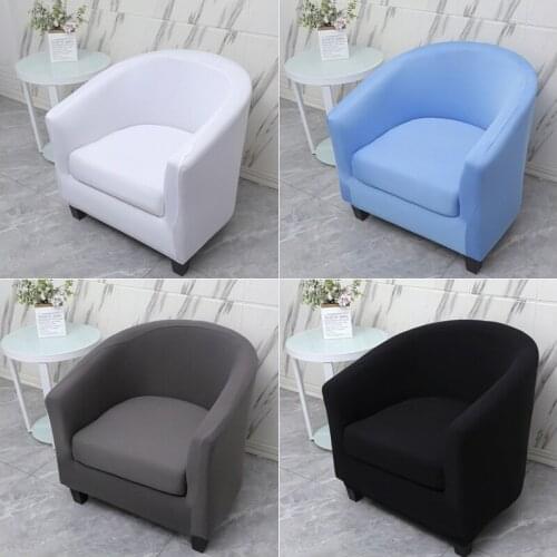1Set Stretch Tub Sofa Cover for Living Room Spandex Split Style Club Chair Slipcover With Cushion Cover Furniture Protector
