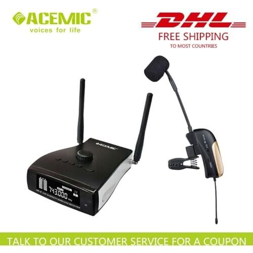 DHL FREE SHIPPING ACEMIC PR-8/ST-4 Wireless Saxophone Microphone and All Wind instruments
