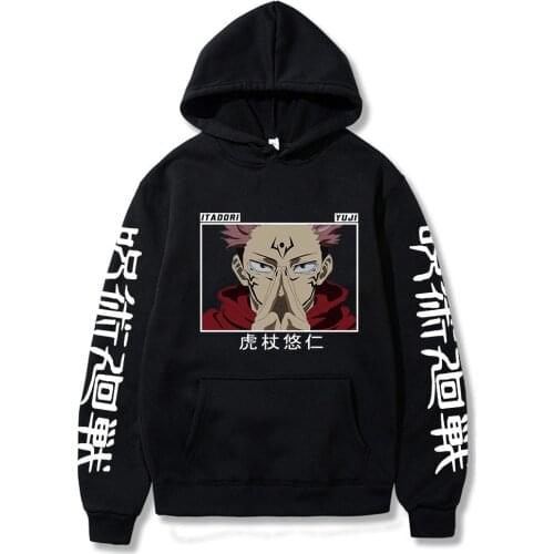 Jujutsu Kaisen Hoody Hot Japan Anime Hoodie Ulzzang Comics Graphic Clothes Mens Casual Sweatshirt Vintage Tops Male
