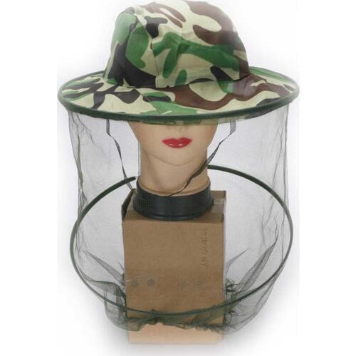 Unisex Hat Camouflage Beekeeping Anti-Bee Jungle Cap All-Matched Mosquito Shawl Cap Outdoor Chapeau Headdress