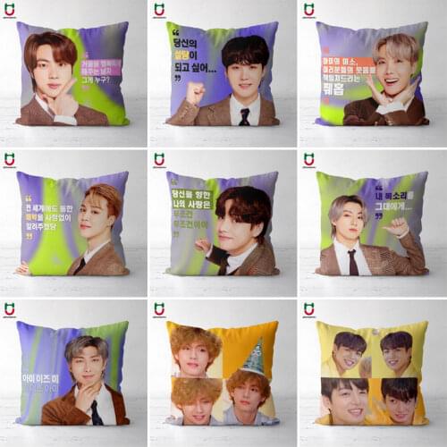 Kpop Cushion Kpop Pillowcase Version 18 Cushion Cover Square Poszewka 40x40CM 45x45CM