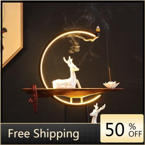 Cute Animal Incense Burner Light Ornament Backflow Lotus Flower Diffuser Burn Inscence Holder Pjardim Zen Relaxing Decor AA50XL