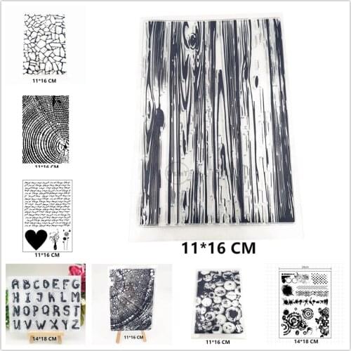2021 New Geometric Tree Pattern Clear Stamps DIY Scrapbooking Craft Supplies Silicon Seal Custom Card Album ink pad Stamping