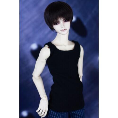 BJD Doll clothes suitable for 1-3 1-4uncle underlay fine black thread slim vest doll accessories