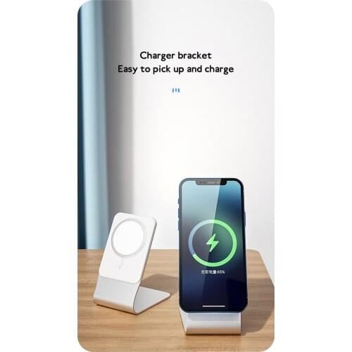 Phone Bracket For IPhone12 /Pro/Mini/Pro Max Phone Stand Holder Magnetic Wireless Charger Base Desk Phone Holder Dropship