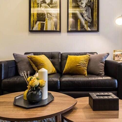 Luxury Velvet Cushion Cover Pillow Cover Pillowcase Green Yellow Blue Home Decorative Sofa Car Room Throw Pillows Case