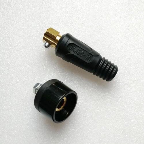 2 pair of DKJ50-70 plug and socket Euro style cable connector male and female for 400A free shipping