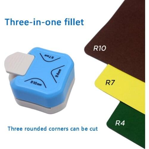 Corner Cutter 3 In1 Mini Corner Trimmer Durable Rounder Punch R4/R7/R10mm Round Paper Cutter