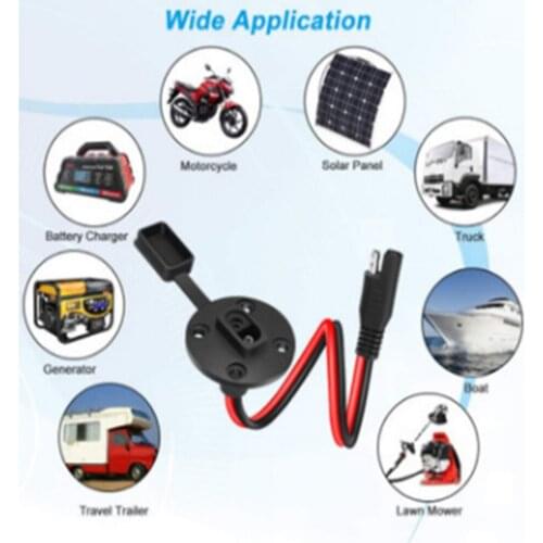 SAE Power Plug,Solar SAE Sidewall Port,Quick Connect For Battery Charger