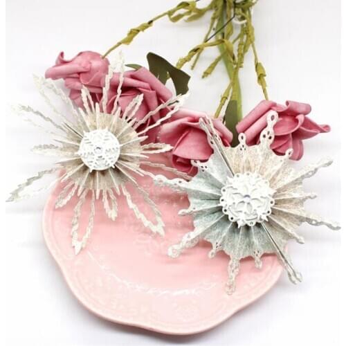 ZFPARTY Snowflake Rosettes Metal Cutting Dies Stencils for DIY Scrapbooking Decorative Embossing DIY Paper Cards