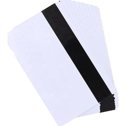 10PCS High Resistance Blank PVC Magnetic Stripe Card 2750 OE Hi-Co 3 Track Magnetic Card For Access Control System R9UA