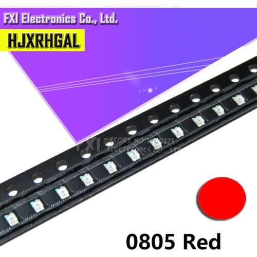 100pcs Red 0805 SMD LED diodes light Hot sale