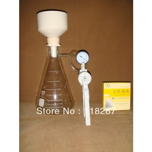2000 ml Filtration set(filtration flask+Buchener Funnel+Vacuum pump+filter paper)
