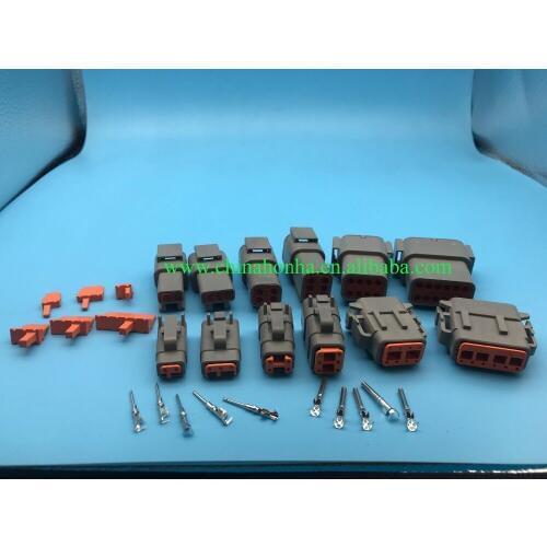 30 pcs Deutsch DTM 2-12P Male Female Auto Waterproof Connector With Pins/Terminals Automotive Sealed Plug