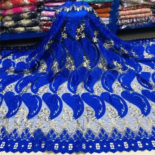 African Lace Fabric Embroidered Nigerian Wedding Lace Fabric 2020 High Quality French Tulle Lace Fabric Stones LSN30