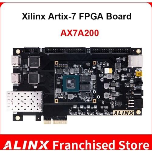ALINX AX7A200: XILINX Artix-7 XC7A200T FPGA Development Board A7 SoMs XC7A 200T SFP PCIe