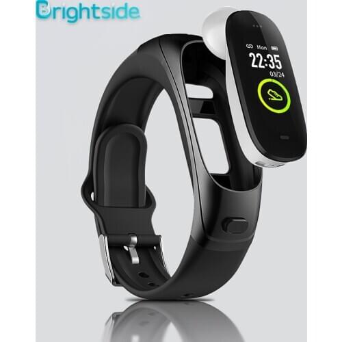 Brightside V08 PRO Bluetooth Bracelet Headset Talking Smart watch Band Android Heart Rate Monitor Sport smart wristband calling