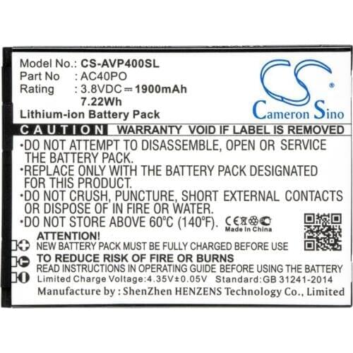 Cameron Sino 1900mAh battery for ARCHOS 40 Power AC40PO BS975 Mobile, SmartPhone Battery