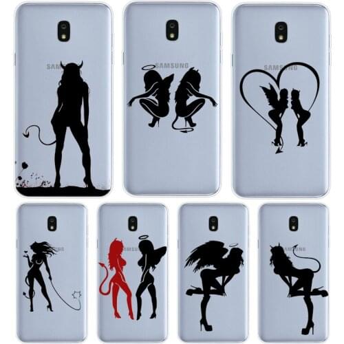 Angel And Devil For Samsung Galaxy J8 J7 Duo J6 J5 Prime J4 Plus J3 J2 Core 2018 2017 2016 Phone Case Cover