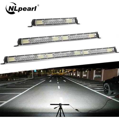 NLpearl 10'' 20'' 30 Inch LED Work Light Bar Spot For Offroad Truck Tractor Boat Excavator SUV Car LED Bar Headlights 12V 24V