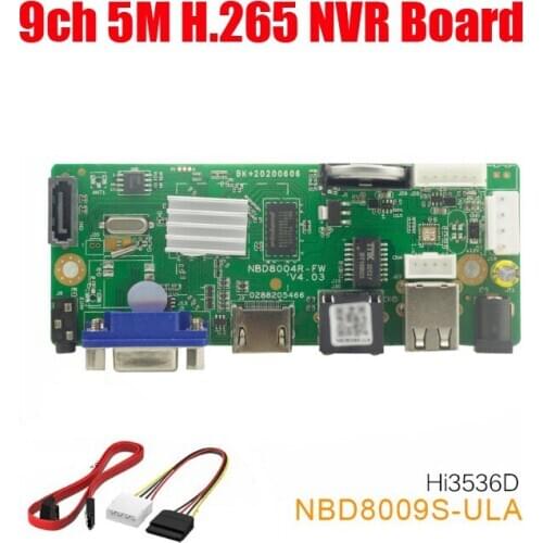 H.265 9CH 16CH 5MP 1080P NVR board Security CCTV DVR Board Onvif Max 8TB 1* SATA Video recorder