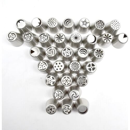 DIY Baking Tools Flower Mouth 32 Piece Set Flower Mouth Turning Sugar Cream Cake Mold Kitchen Tool