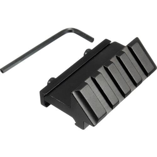 Jiguoor New Aluminum Tactical one side 45 Degree angle Offset 20mm Weaver Picatinny Rail Mount For Flashlight