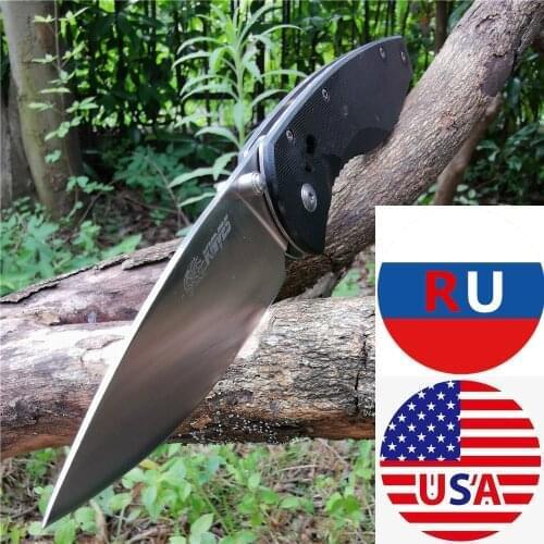 G10 Handle 8CR13MOV Pocket Knives Full CNC Precision Machining - Good for Hunting Camping Survival Outdoor and Everyday Carry
