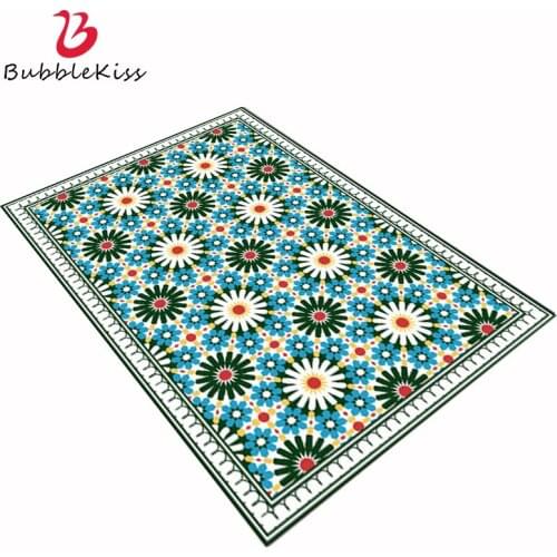 Bubble Kiss Rugs And Carpets For Home Living Room Sun Flower Pattern Floor Mat European Style Slip Custom Carpet Washable Rug
