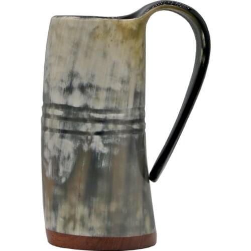 100% Natural Handmade Ox Horn Mug Beer Cups Viking Drinking Tankard Goblets Viking Mugs