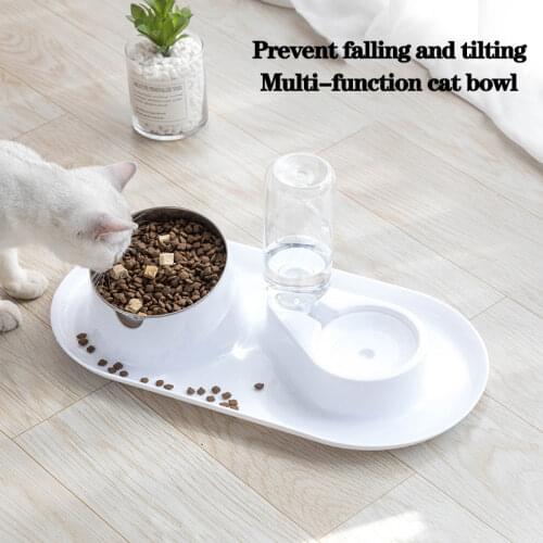Pet food spillproof bowls dog and cat bowls food tray pet accessories automatic water fountains prevent food from spilling on th