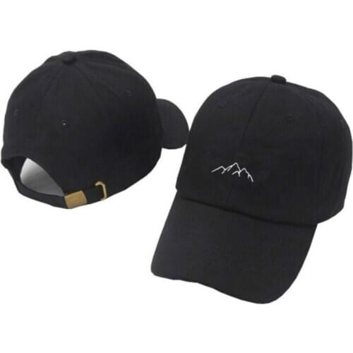 Fashion cotton baseball cap Mountain range embroidery dad hat hip hop snapback hats women outdoor sun hats sports caps gorras