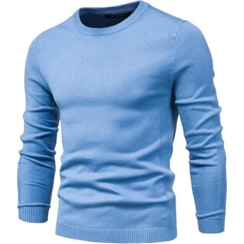 Autumn winter 2020 sweater mens round neck slim quality mens sweater mens top sweater