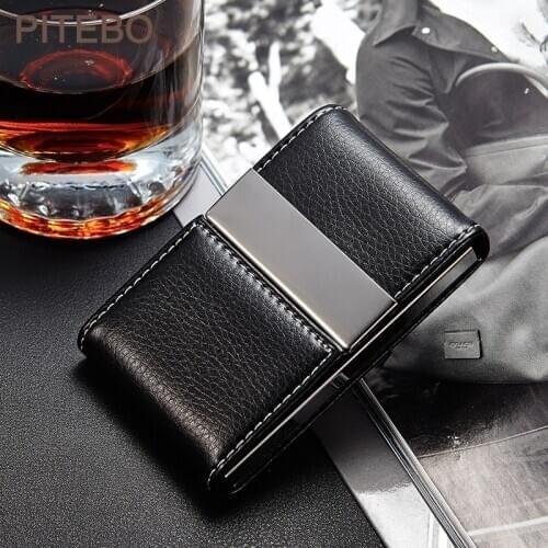 PITEBO Business pick-up card holder mans creative convenience card lady holder high-end storage bag card bag card box Good nice