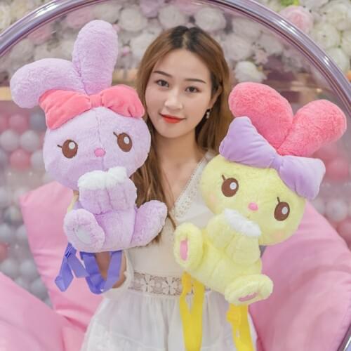 Rabbit Plush Backpack School Rucksack Bag Cute Women Girls Kawaii Backpack Woman Gift Kid Girls Bags Animal Backpack Kids Toys