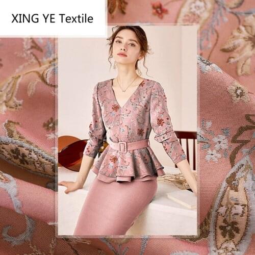 Yarn-dyed Woven Jacquard Fabric Spring Autumn Womens Fashion Cloth Dress Windbreaker Material by Meter Sewing Alibaba Express
