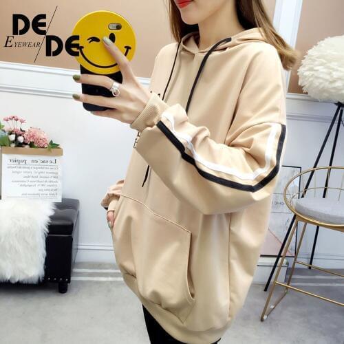 Womens hoodie winter elegant fashion casual hooded solid color womens long-sleeved womens sweatshirt