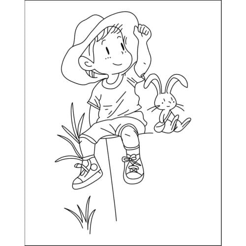 10x8 little boy New Transparent Clear Rubber Stamp Sheet Cling Scrapbooking Photo Album PaperCard DIY Craft