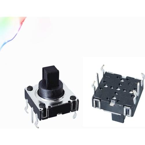 5pcs Free shopping 6 pin five-way switch multi-function reset button touch switch 10x10x10