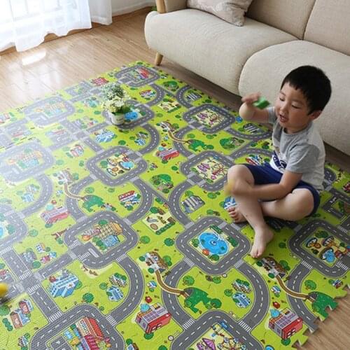 1/9PCS Kids Rug Developing Mat Eva Foam Baby Play Mat Toys For Children Mat Playmat Puzzles Carpets Car track mat baby gym mat