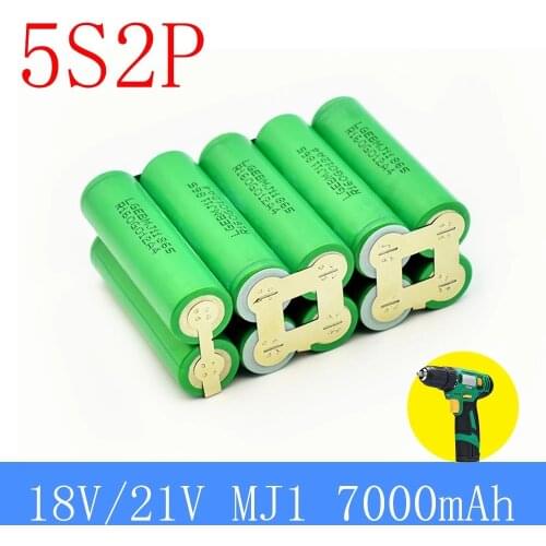 2021 NEW 2S 8.4V 3S 12, 6V 4S 16, 8V 5S 21V MJ1 Battery pack, 18650 MJ1 3500mAh Battery, for 18V screwdriver Battery