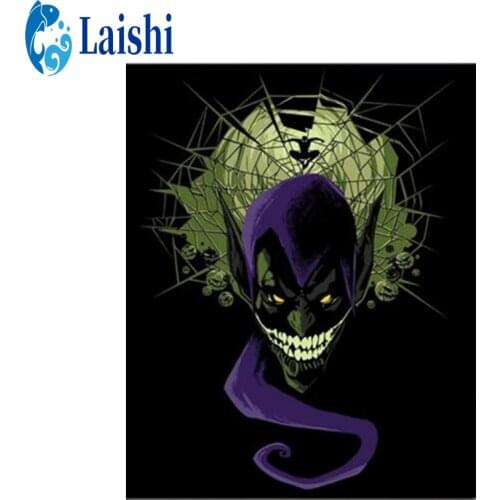 3D Diy Diamond Painting Abstract spider web skull Art Diamond Embroidery Cross stitch Picture Mosaic Gift Home Wall Decoration