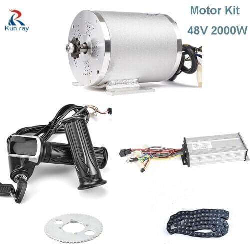 48V 2000W Brushless DC Motor, Electric Motor For Electric Vehicle, With Brushless Controller And LCD Display Electric Bike Parts