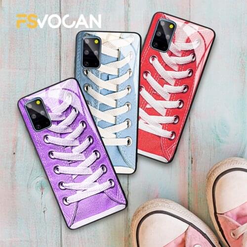 Sneakers Pattern Phone Case For Samsung Galaxy S21 S20 FE Plus A71 70 A51 50 S10 Note 20 10 Ultra Shoes Lace Sports Sole Cover
