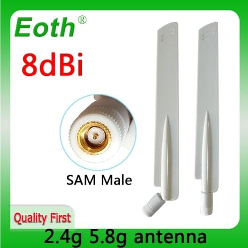 2.4GHz 5.8Ghz 5G antenna pbx 8dbi RP-SMA wifi antenna Dual Band Antena WI FI antenne aerial wireless router 2.4 ghz antennas