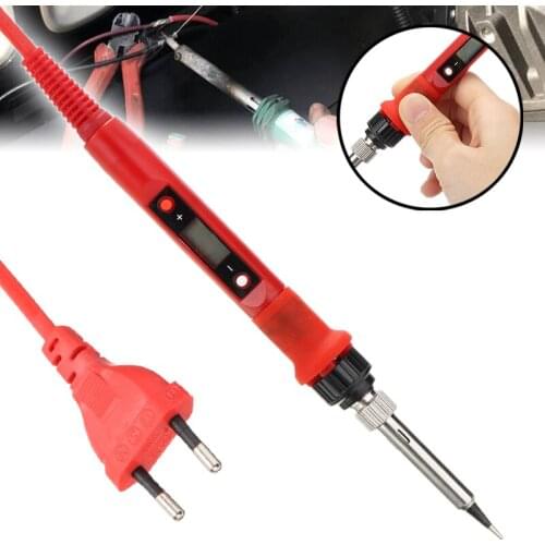 220V LCD Electric Soldering Iron 80W Adjustable Temperature Solder Iron Welding Solder Iron Rework Soldering Welding Tool