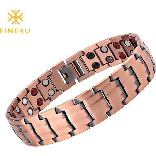 Медные браслеты FINE4U China At AliExpress