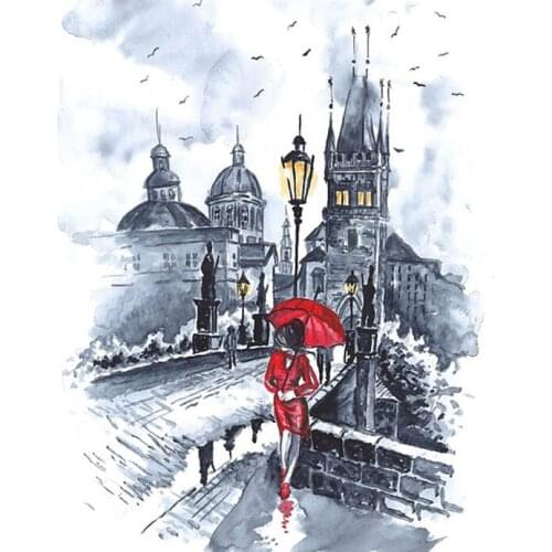 GATYZTORY Frame DIY Painting By Numbers Picture By Numbers Landscape Wall Art Acrylic Paint For Home Decor Art